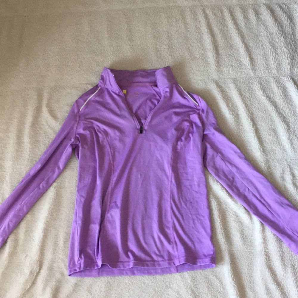 Lightweight Purple Long Sleeve Running Fleece